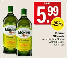 WEZ Monini Olivenöl Angebot