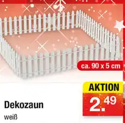 Zimmermann Dekozaun weiß Angebot