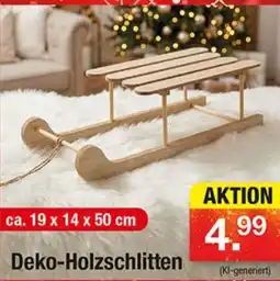 Zimmermann Deko-Holzschlitten Angebot