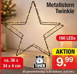 Zimmermann Metallstern Twinkle Angebot