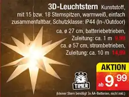 Zimmermann 3D-Leuchstern Kunststoff Angebot