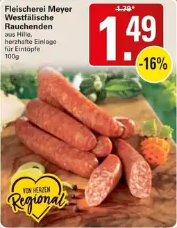 WEZ Fleischerei Meyer Westfälische Rauchenden Angebot