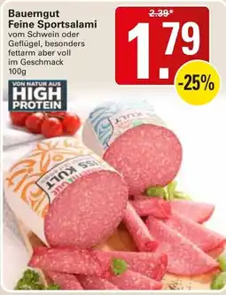 WEZ Bauerngut Feine Sportsalami Angebot
