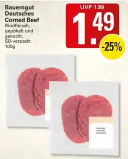 WEZ Bauerngut Deutsches Corned Beef Angebot