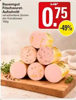 WEZ Bauerngut Frischwurst-Aufschnitt Angebot