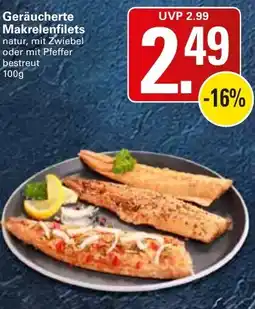 WEZ Geräucherte Makrelenfilets Angebot