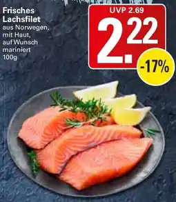 WEZ Frisches Lachsfilet Angebot