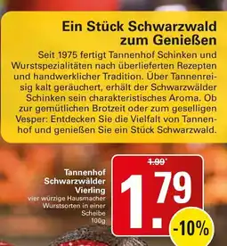 WEZ Tannenhof Schwarzwalder Vierling Angebot