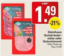 WEZ Steinhaus Gutskräuter-sülze oder Gutsrotwurst Angebot