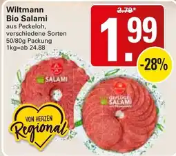 WEZ Wiltmann Bio Salami Angebot