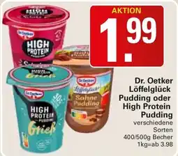 WEZ Dr. Oetker Löffelglück Pudding oder High Protein Pudding Angebot
