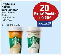 WEZ Starbucks Kaffeespezialitäten Angebot