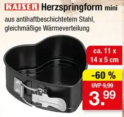 Zimmermann KAISER Herzspringform mini Angebot