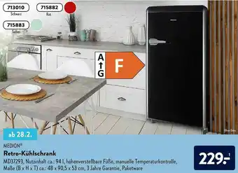 Aldi Nord Medion Retro-kühlschrank Angebot