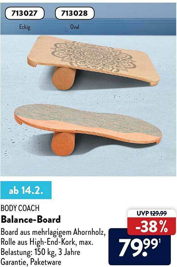 Body Coach Balanceboard Angebot bei Aldi Nord