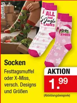 Zimmermann Socken Festtagsmuffel oder X-Miss Angebot