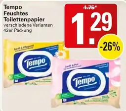 WEZ Tempo Feuchtes Toilettenpapier Angebot