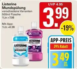 WEZ Listerine Mundspülung Angebot