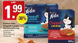 WEZ Purina Felix Doppelt Lecker Katzennahrung Angebot