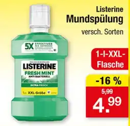 Zimmermann Listerine Mundspülung Angebot