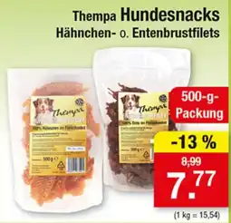 Zimmermann Thempa Hundesnacks Hähnchen- o. Entenbrustfilets Angebot