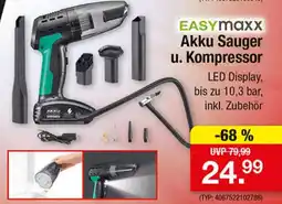 Zimmermann EASYmaxx Akku Sauger u. Kompressor Angebot