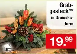 Zimmermann Grabgesteck** in Dreiecksform Angebot
