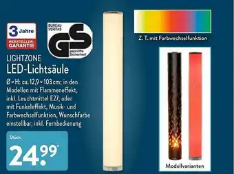 Aldi Nord Lightzone Led-lichtsäule Angebot