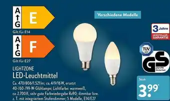 Aldi Nord Lightzone Led-leuchtmittel Angebot