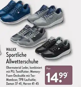 Aldi Nord Walkx Sportliche Allwetterschuhe Angebot