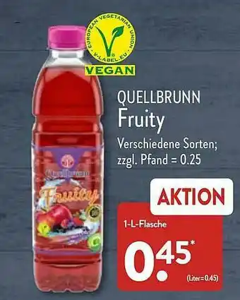 Aldi Nord Quellbrunn Fruity Angebot