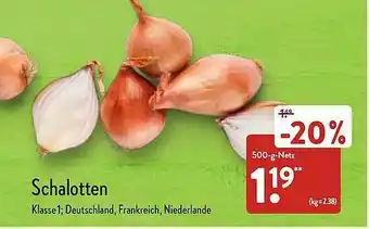 Aldi Nord Schalotten Angebot