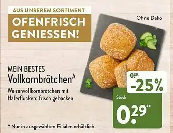 Aldi Nord Mein Bestes Vollkornbrötchen Angebot