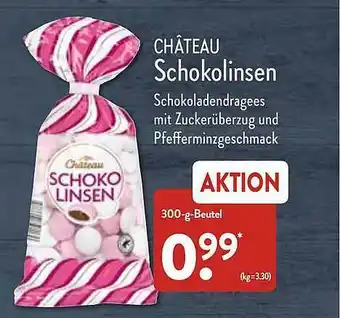 Aldi Nord Château Schokolinsen Angebot