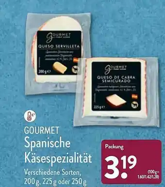 Aldi Nord Gourmet Spanische Käsespezialität Angebot