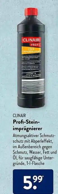 Aldi Süd Clinair Profi-stein-imprägnierer Angebot