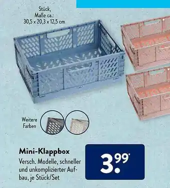 Aldi Süd Mini-klappbox Angebot