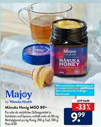 Aldi Süd Majoy Mãnuka Honig Mgo 80+ Angebot