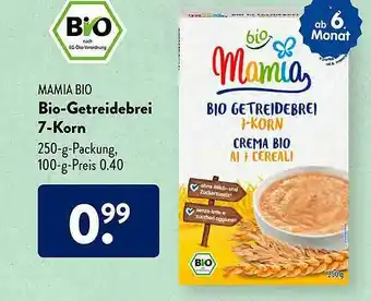 Aldi Süd Mamia Bio Bio-getreidebrei 7-korn Angebot