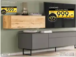 Möbel Braun LOWBOARD Angebot