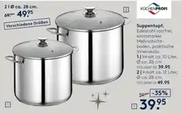 Möbel Rieger Suppentopf, Edelstahl rostfrei Angebot