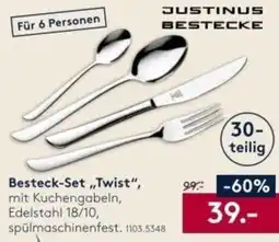 Möbel Rieger JUSTINUS Besteck-Set „Twist“ Angebot