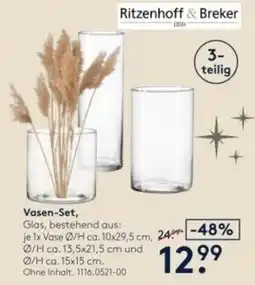 Möbel Rieger Ritzenhoff & Breker Vasen-Set Angebot