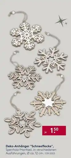 Möbel Rieger Deko-Anhänger "Schneeflocke" Angebot