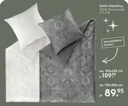 Möbel Rieger Satin-Garnitur, 100% Baumwolle Angebot