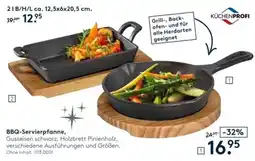 Möbel Rieger BBQ-Servierpfanne, Gusseisen schwarz Angebot