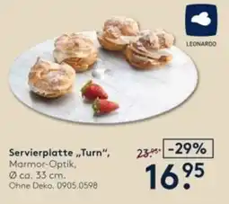 Möbel Rieger Servierplatte „Turn“, Marmor-Optik, LEONARDO Angebot