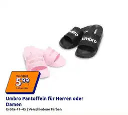 Action Umbro Pantoffeln Angebot