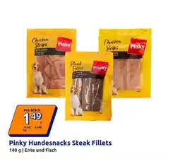 Action Pinky Hundesnacks Steak Fillets Angebot