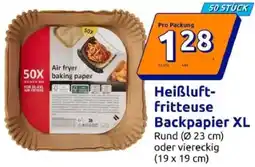 Action Heißluftfritteuse Backpapier XL Angebot